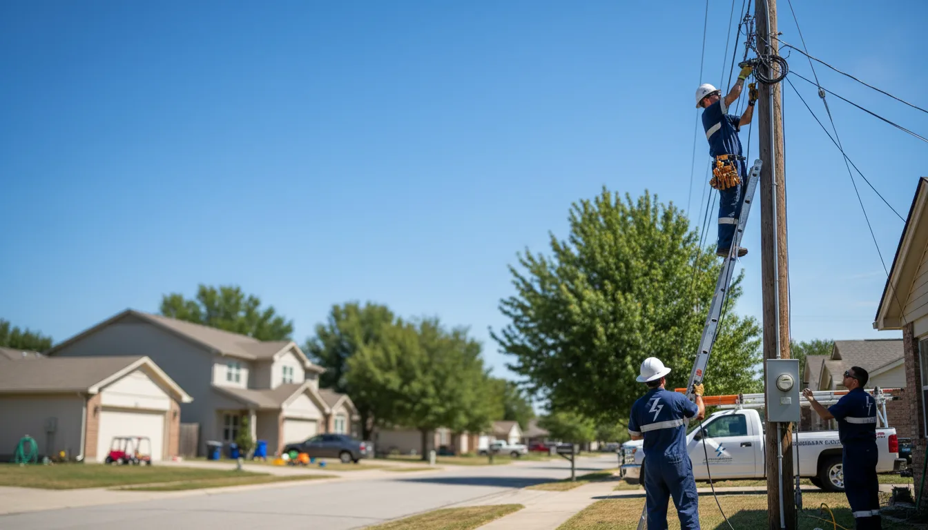 Residential electrician providing installation services in Henryetta, OK